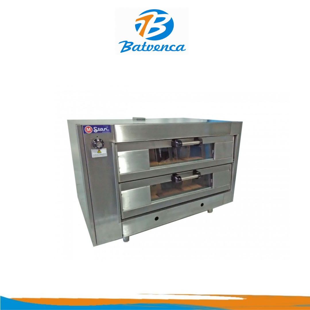 Horno a Gas para Pizza 2 Camaras MStar / Mod. HP12242G