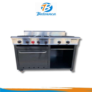 Cocina Industrial 4 hornillas multiples funciones en Hierro MA / Mod.