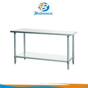 Mesa de trabajo con entrepaño 1.5m Metal Supreme / Mod. TCSM150-8
